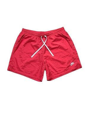 Vintage Nike Shorts Windbreaker Running Fitness Red XXL 2XL